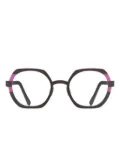 Blackfin geometric-frame glasses - Brown