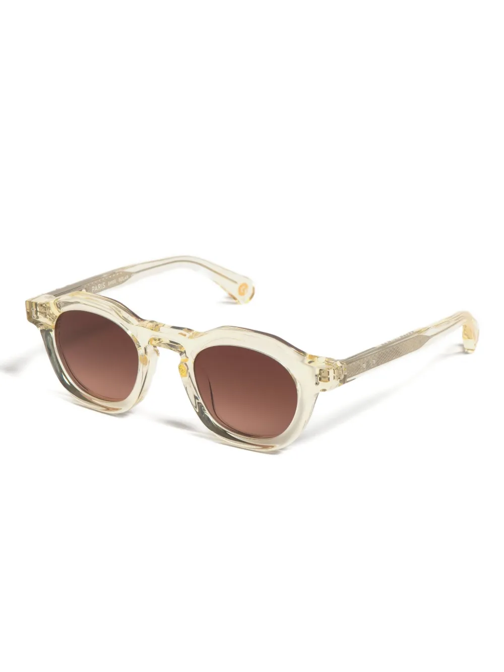 Peter & May Walk Solar zonnebril met ovalen montuur van acetaat - Beige