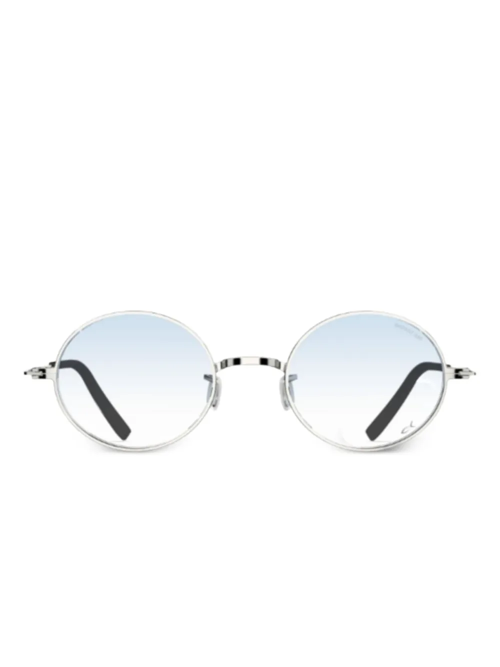 Blackfin Tahoe Sonnenbrille mit rundem Gestell - Silber