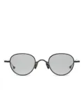 Peter & May Walk Guru titanium oval-frame sunglasses - Black