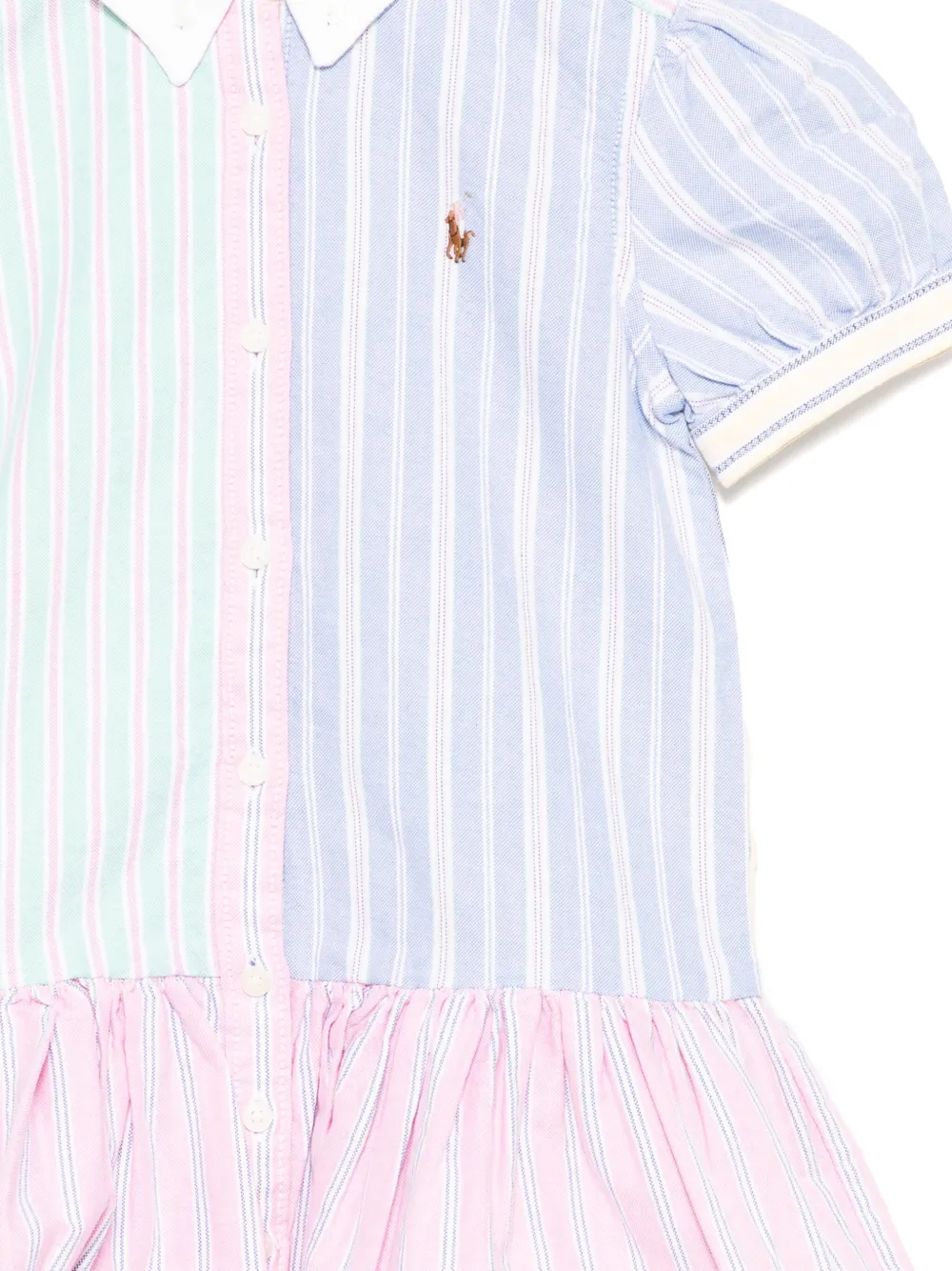 POLO RALPH LAUREN KIDS Blousejurk met geborduurd logo Roze