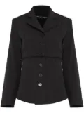 Gloria Coelho detachable-hem blazer - Black