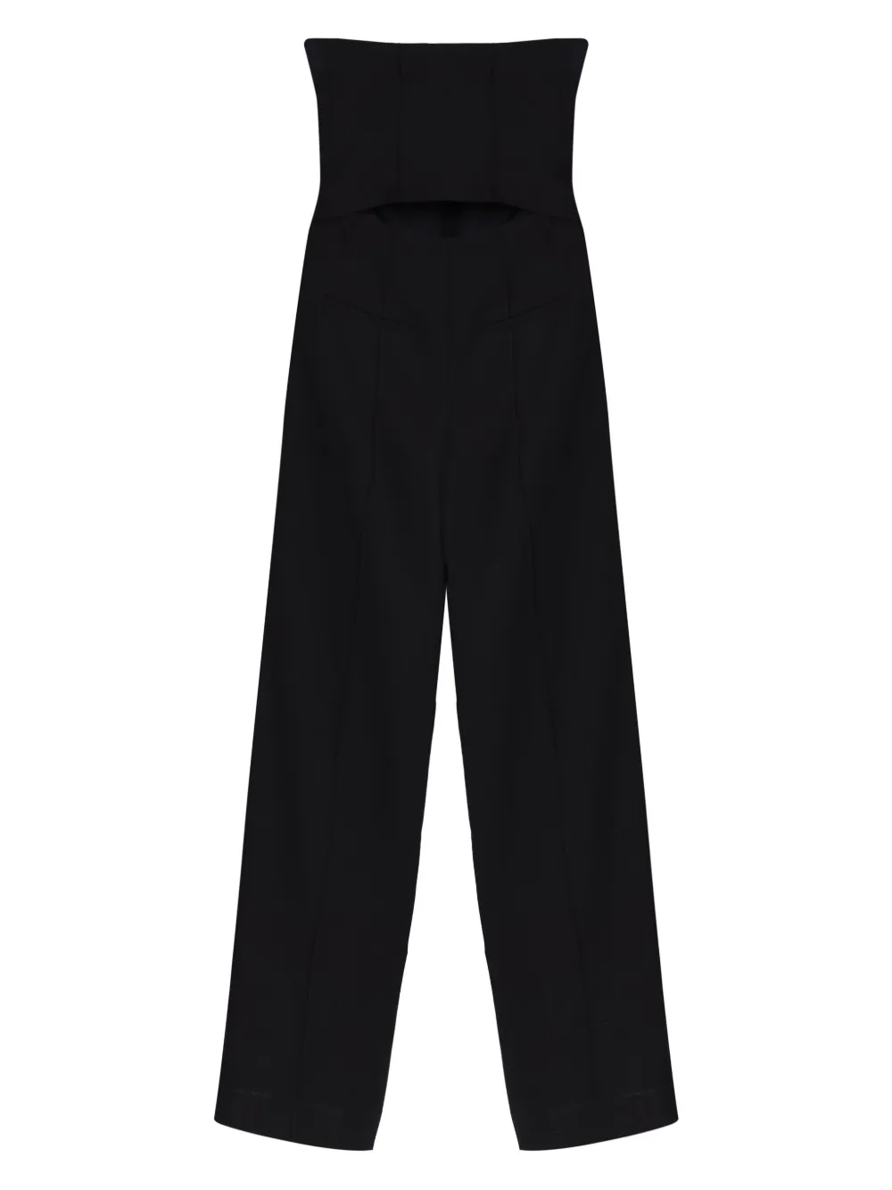 Gloria Coelho Strapless jumpsuit - Zwart