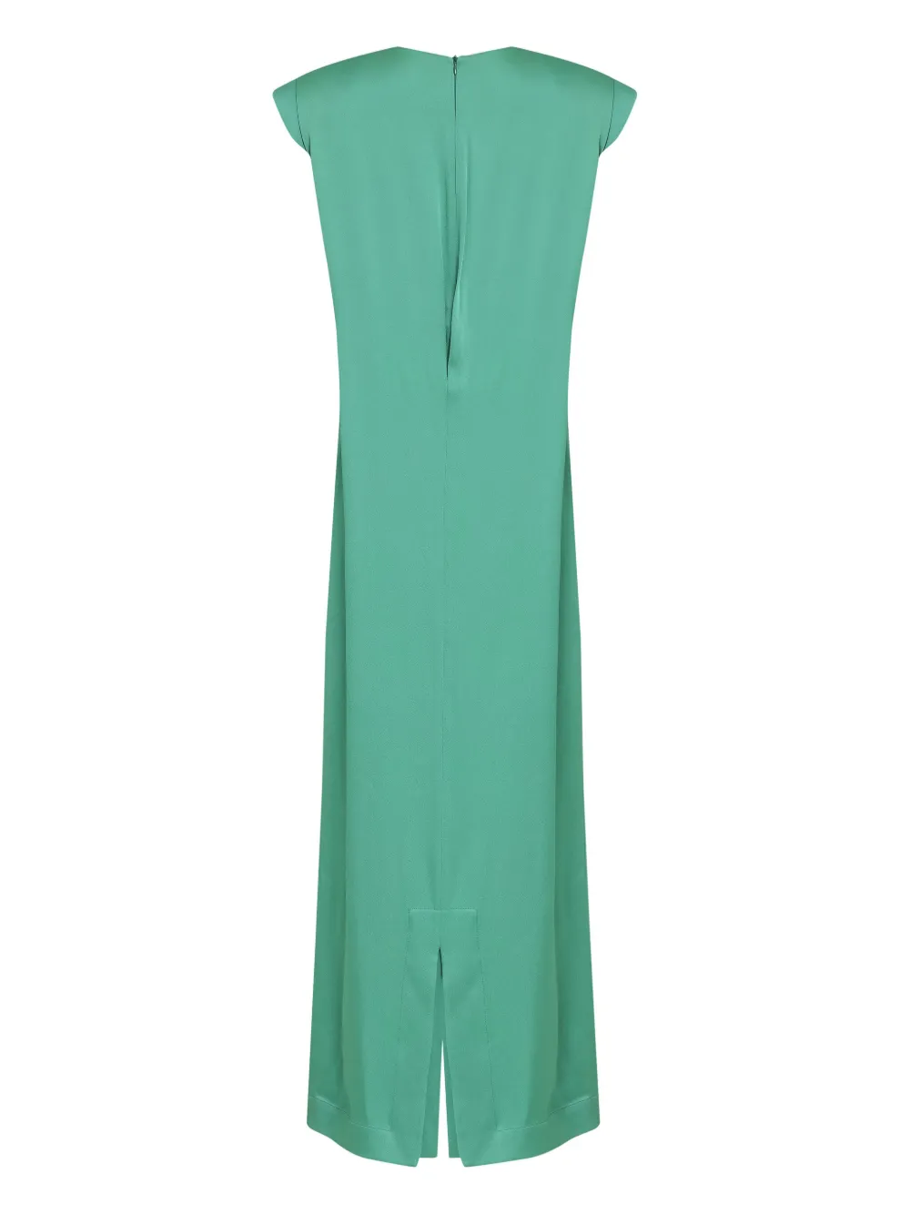 Gloria Coelho Maxi-jurk met ceintuur - Groen