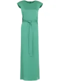 Gloria Coelho belted column maxi dress - Green
