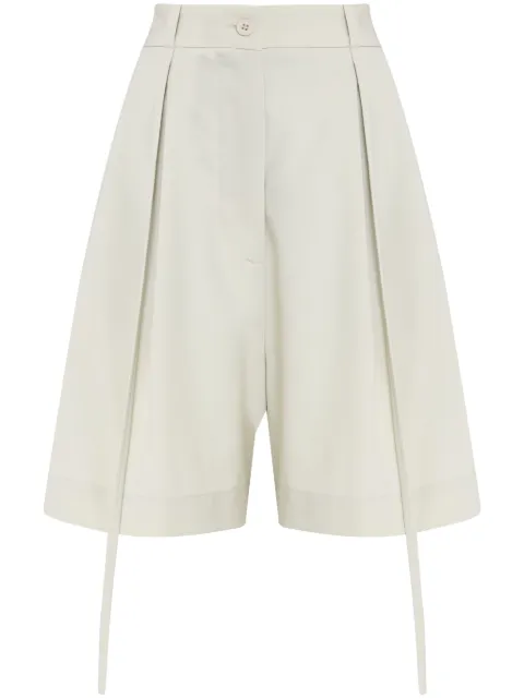 Gloria Coelho pleated wide-leg shorts