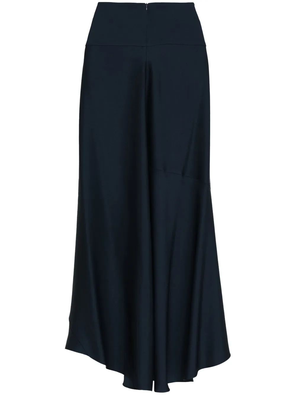 waterfall-hem maxi skirt