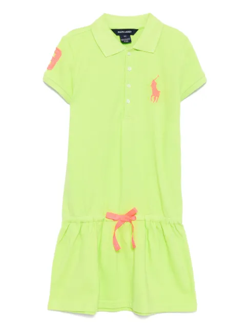 POLO RALPH LAUREN KIDS logo-embroidered polo dress