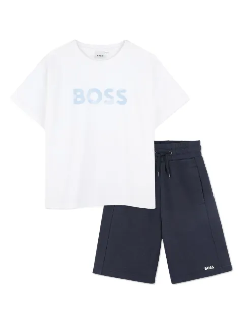 BOSS Kidswear logo-print T-shirt and shorts set