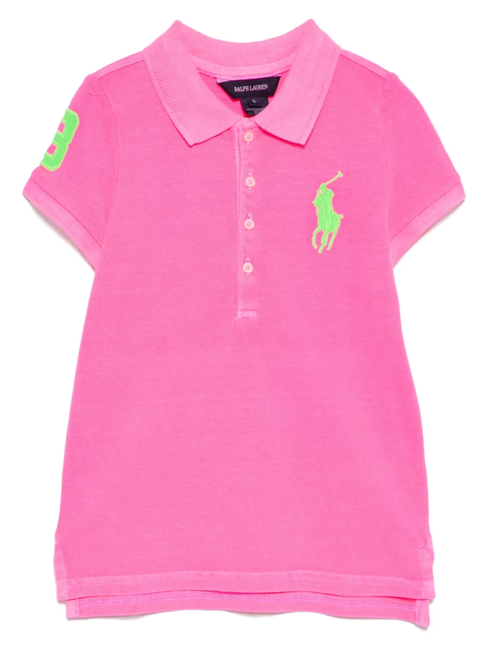 POLO RALPH LAUREN KIDS Polojurk met geborduurd logo Roze
