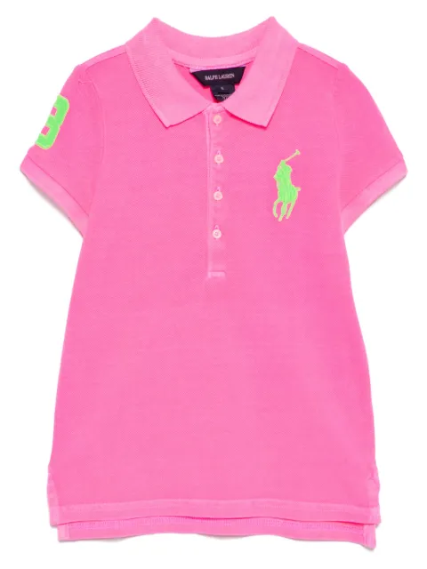 POLO RALPH LAUREN KIDS logo-embroidered polo dress