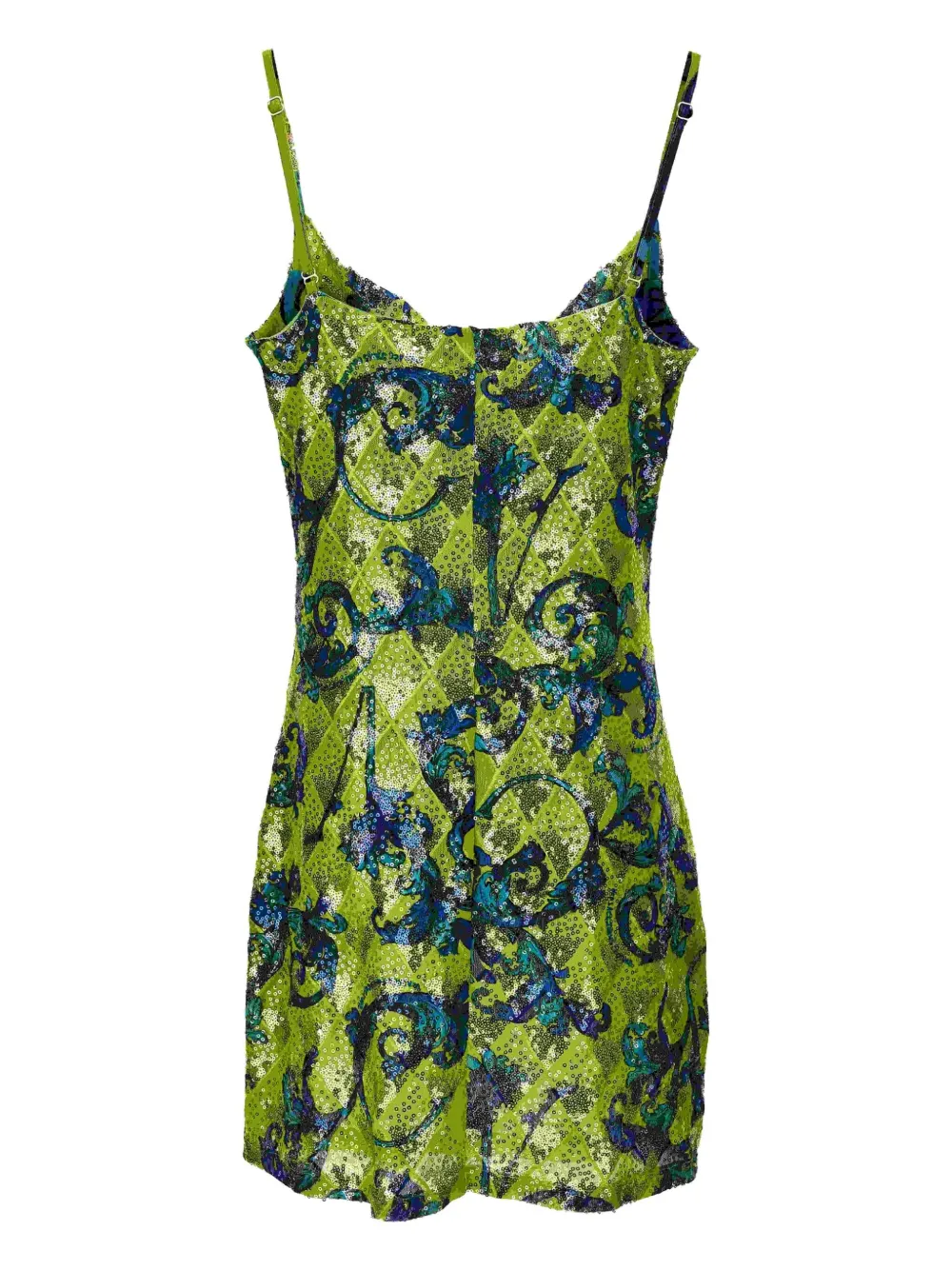 versacejeanscouture Versace Jeans Couture Mini-jurk met pailletten - Groen