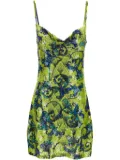Versace Jeans Couture sequinned mini dress - Green