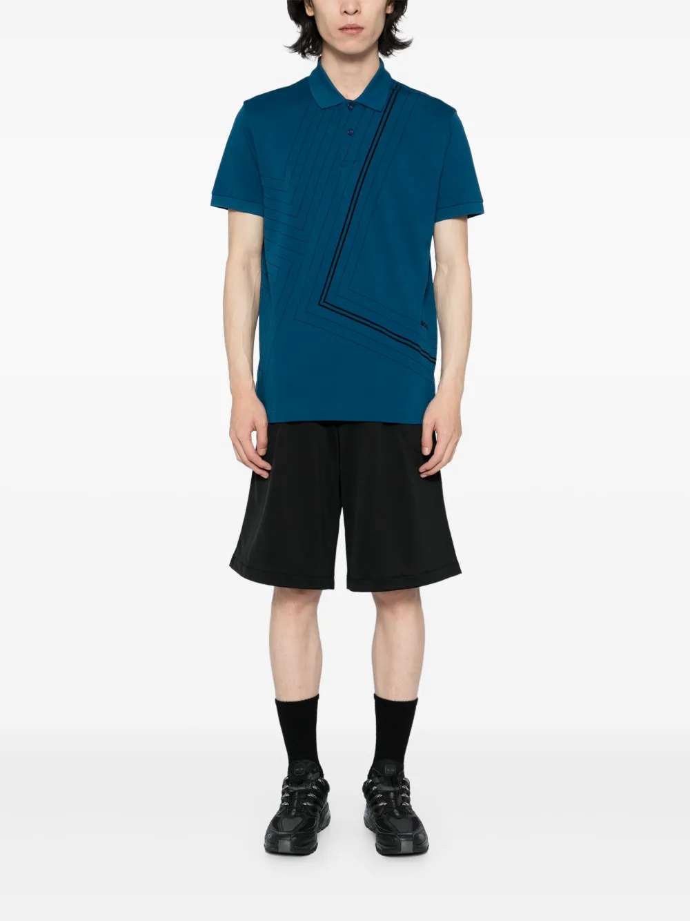 BOSS Paddy poloshirt - Blauw
