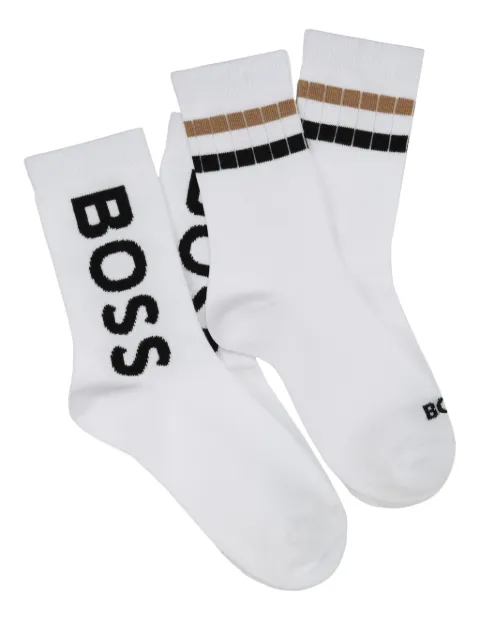 BOSS Kidswear logo-motif socks (pack of two)