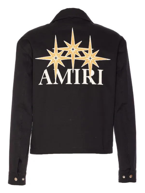 【関税込み】AMIRI タン コットン ジャケット AMIRI Logo Cotton Jacket | Black | FARFETCH ID