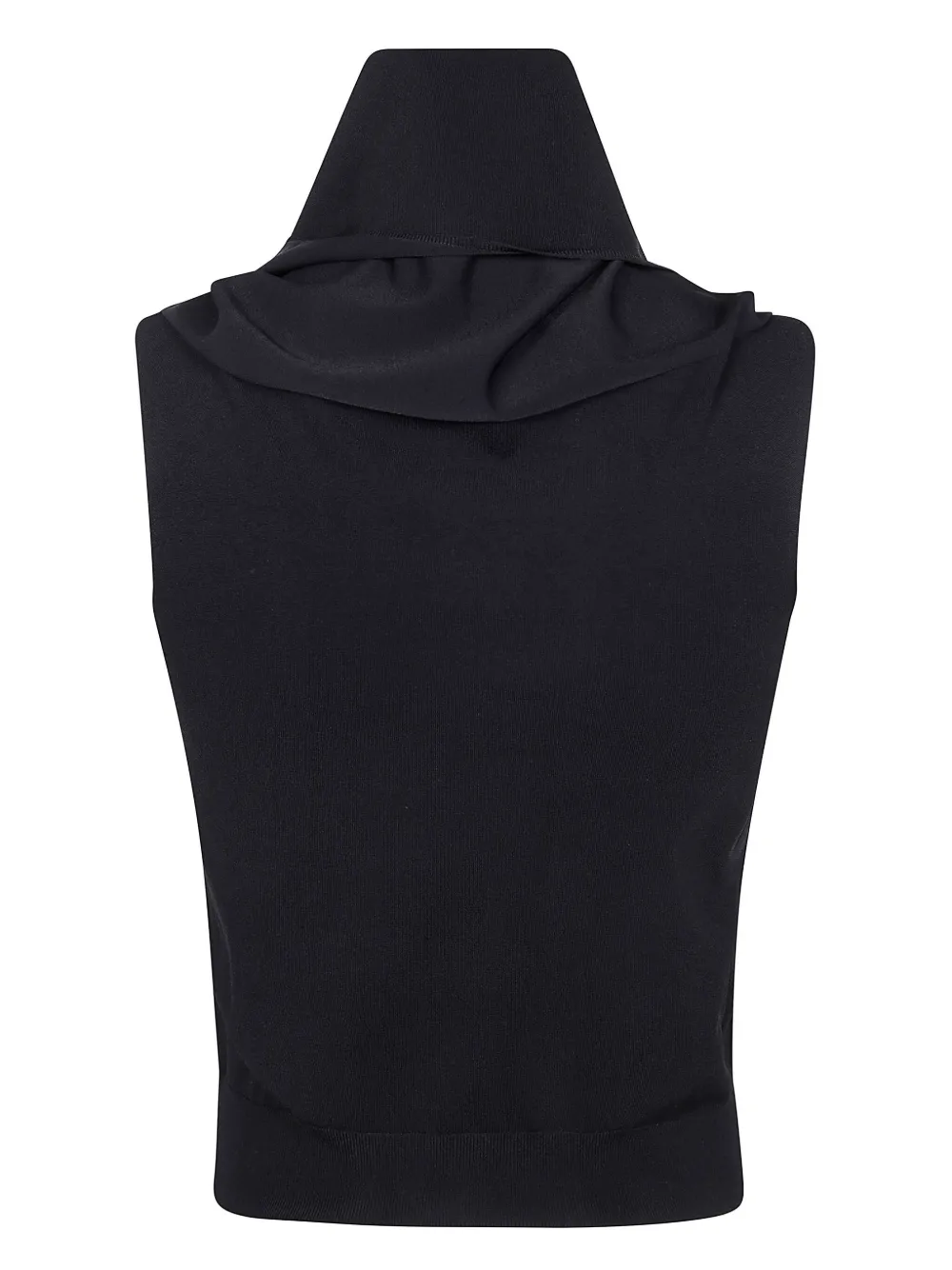 Nuur cowl-neck top - Zwart