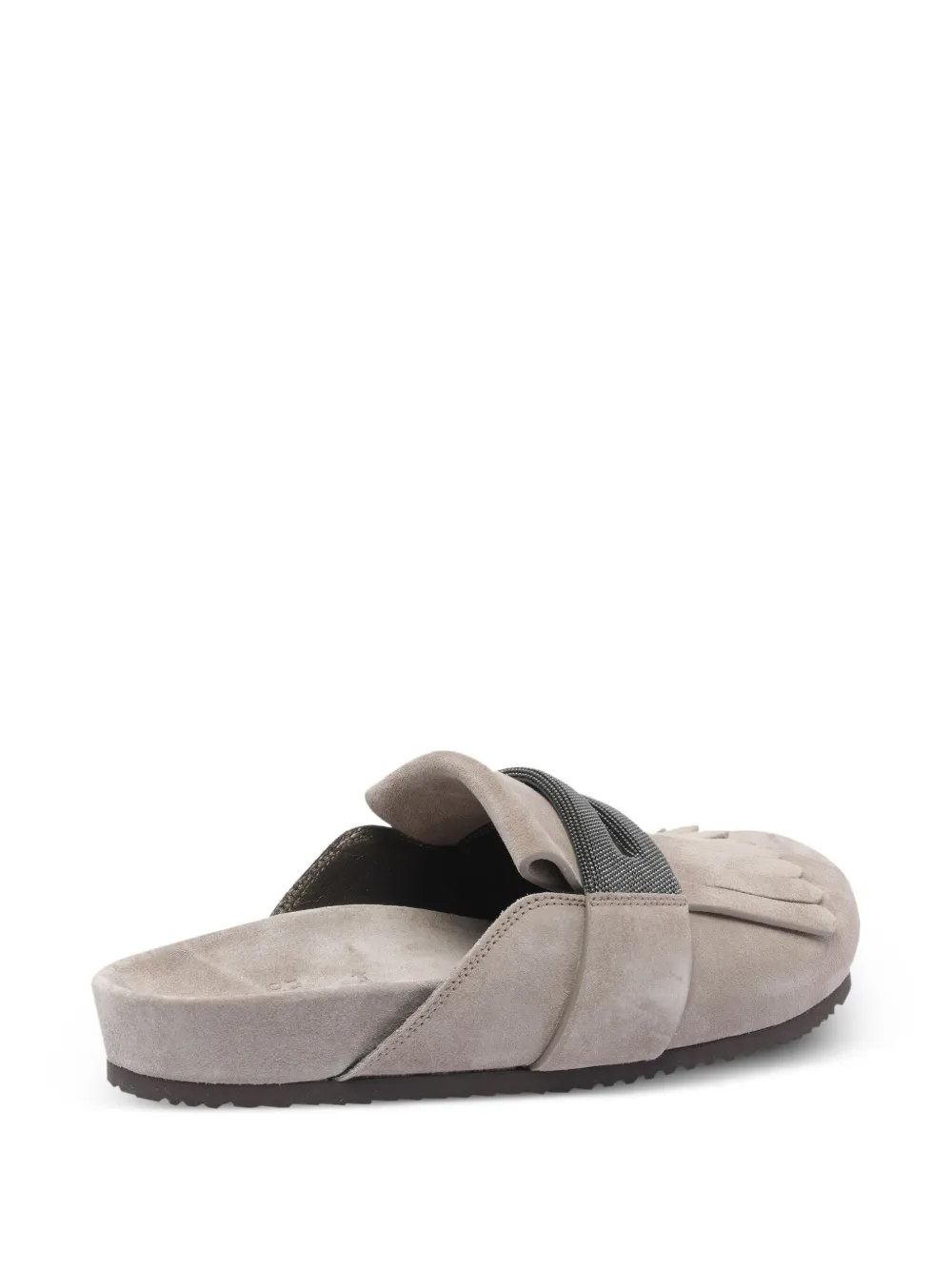 Brunello Cucinelli Suède slippers Grijs