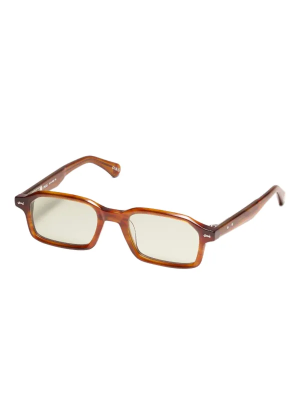 Peter & May Walk S115 PAM rectangle-frame Sunglasses | Brown
