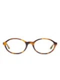 Peter & May Walk Lt18 It`s A Girl oval-frame glasses - Brown
