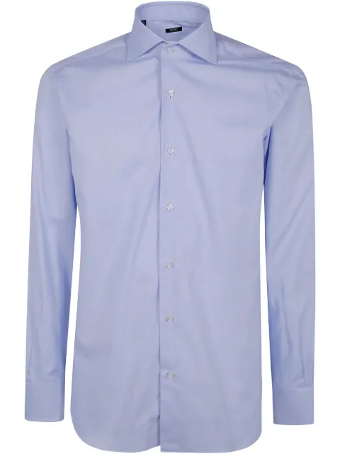 Barba camisa azul claro