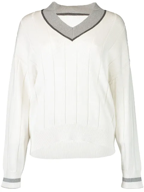 Brunello Cucinelli Monili-trim sweater