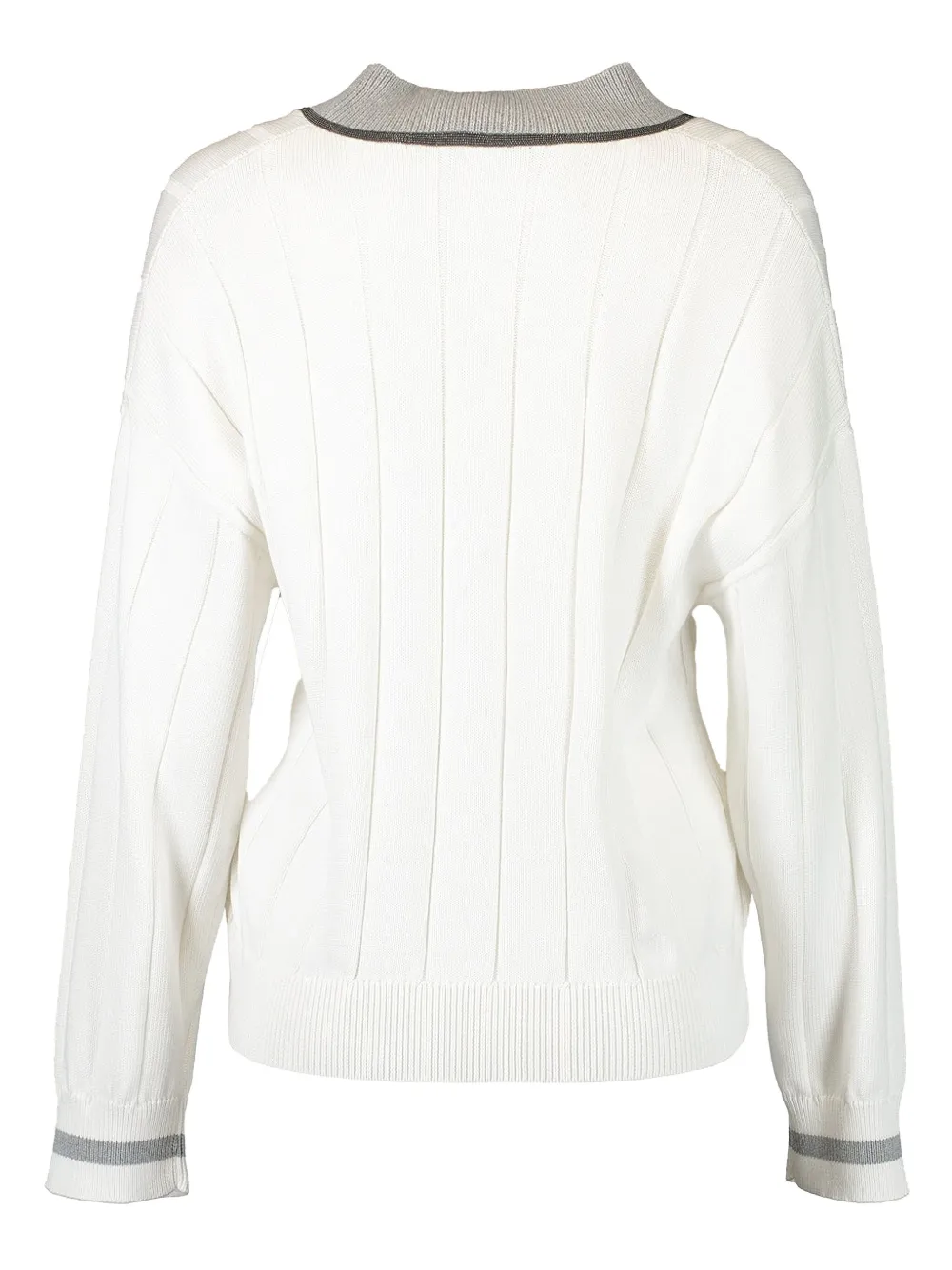 Brunello Cucinelli Trui met monili afwerking Wit
