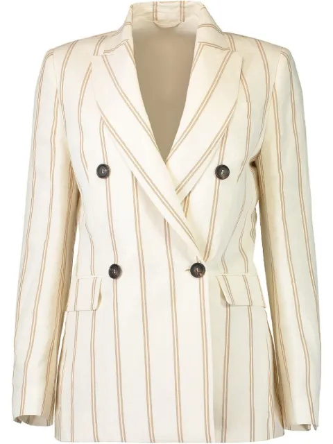 Brunello Cucinelli striped double-breasted blazer