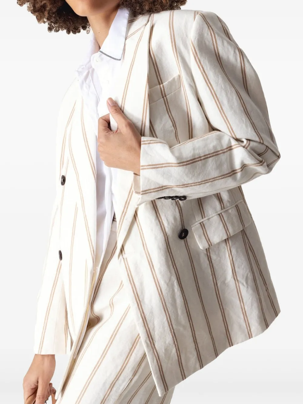 Brunello Cucinelli SUIT-TYPE JACKET Beige