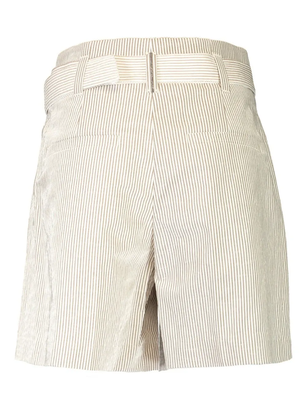 Brunello Cucinelli belted tailored short - Wit