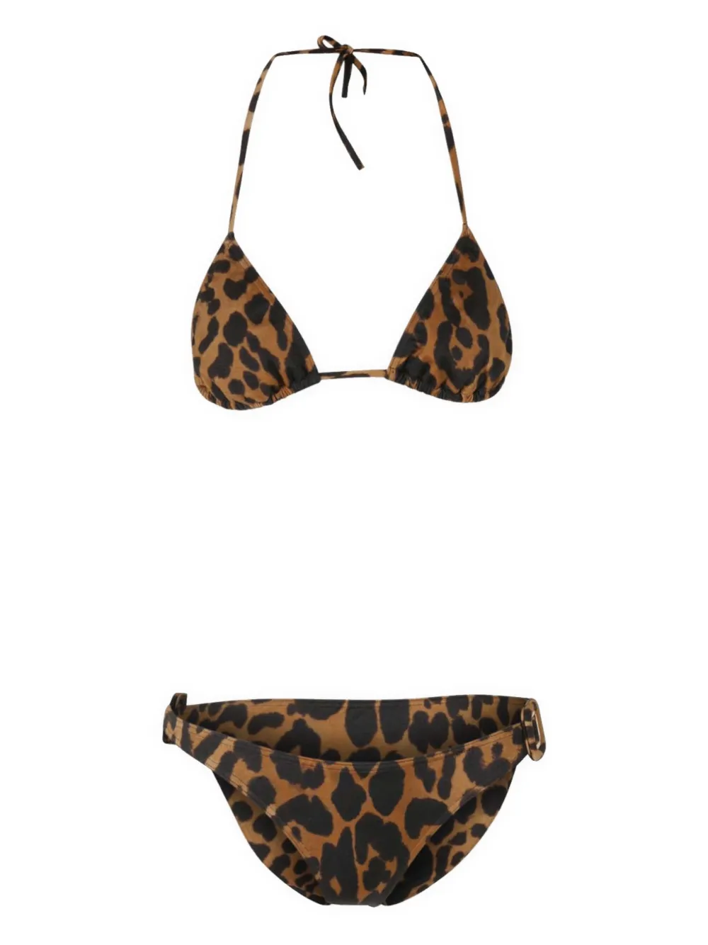 leopard-print bikini