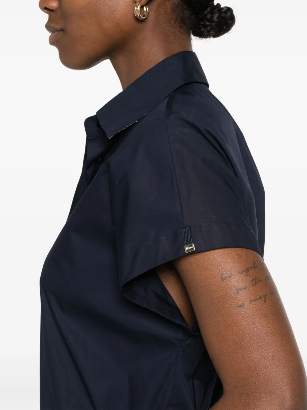 Herno Katoenen blouse Blauw