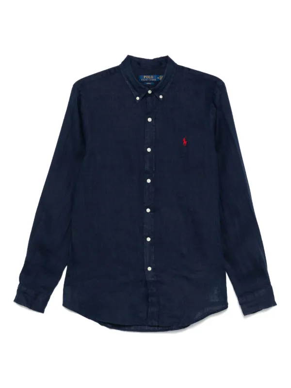 Polo Ralph Lauren リネンシャツ | ブルー | FARFETCH JP