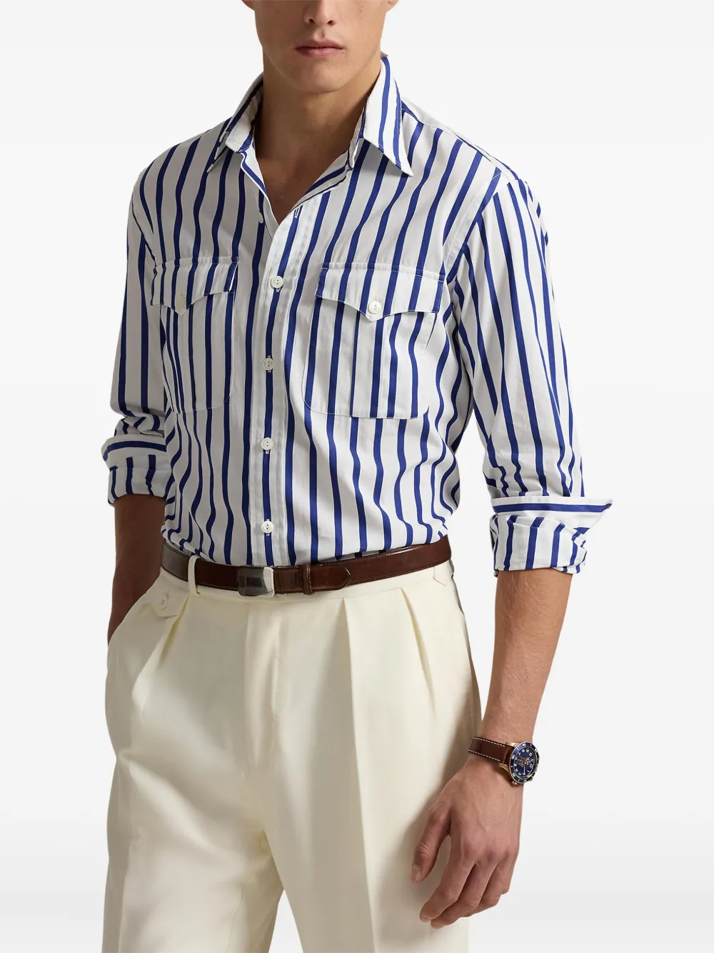 Polo Ralph Lauren Gestreept overhemd Wit