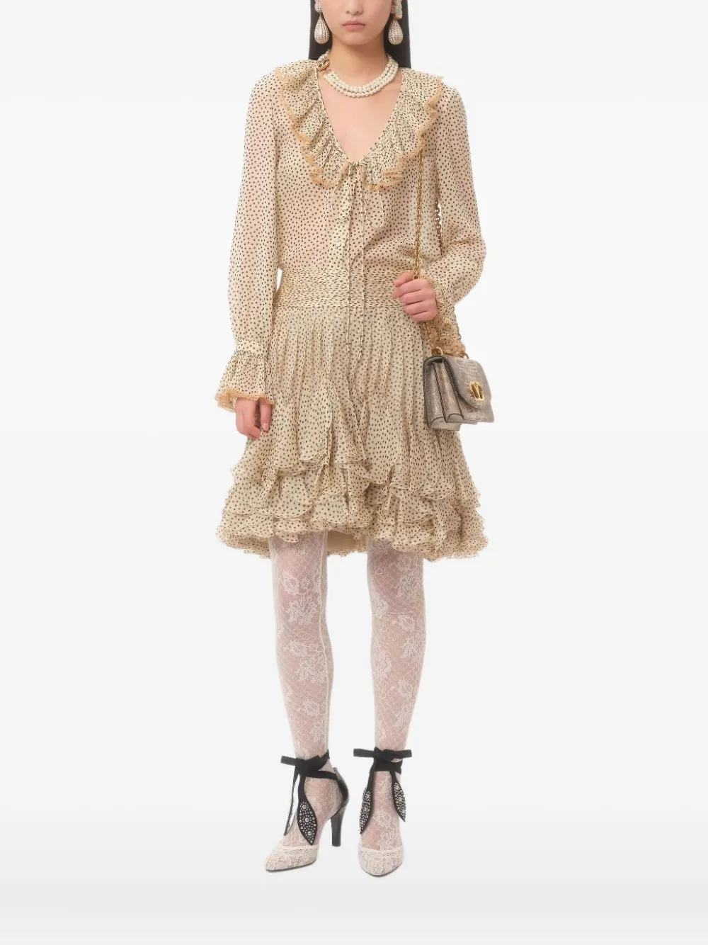 Valentino Garavani Plusdepois-print georgette shirt | Shirts | Image 2