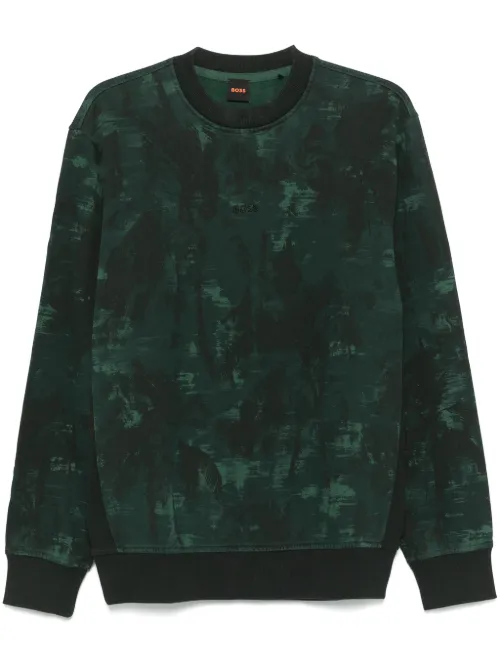 BOSS sweat We Jungle - Vert - BOSS - Modalova
