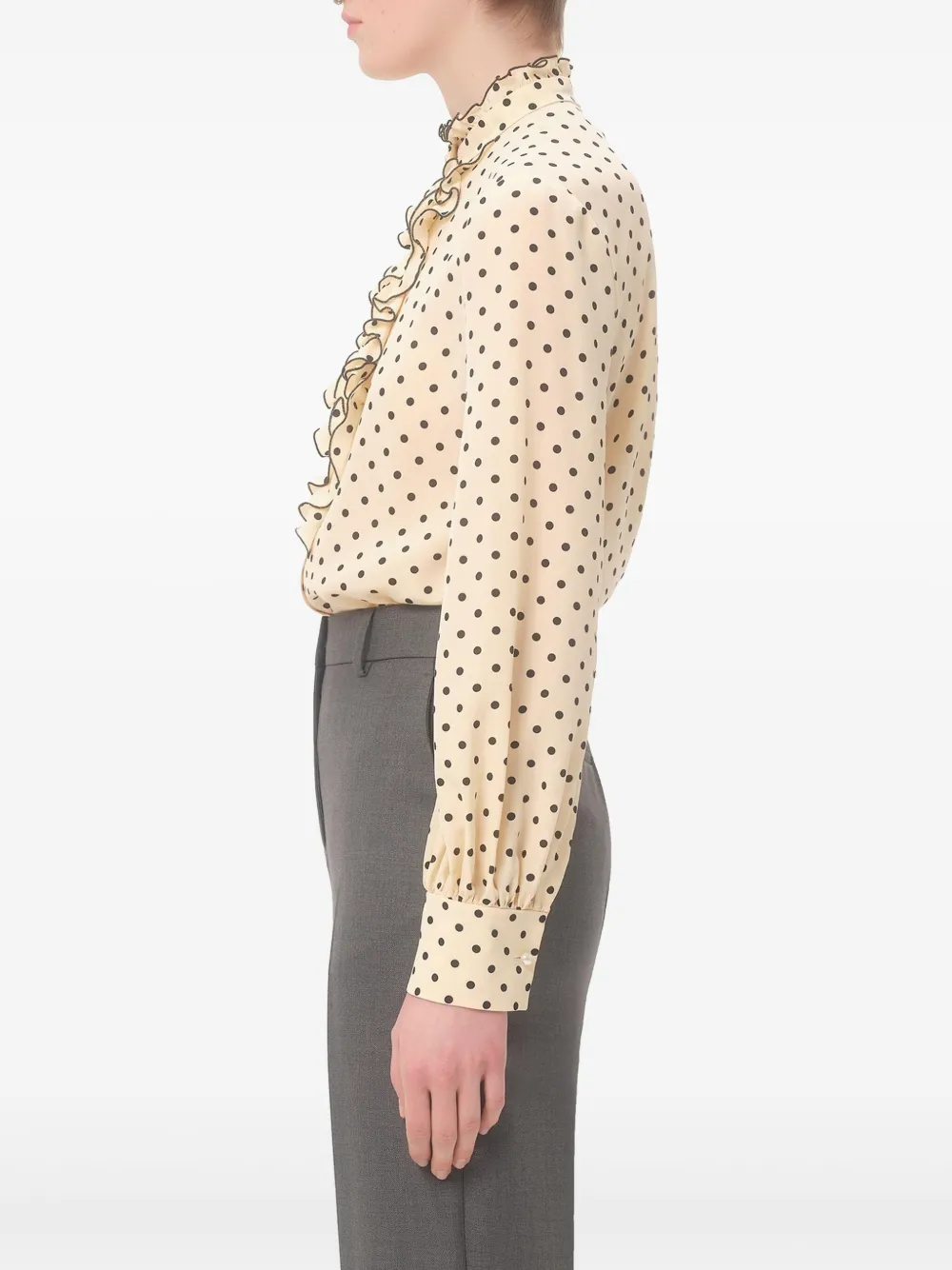 Valentino Garavani Blouse met Plusdepois-print Beige