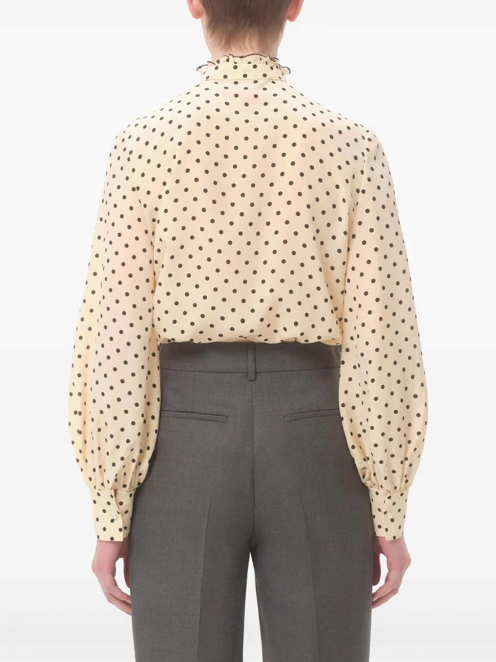 Valentino Garavani Blouse met Plusdepois-print Beige