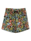 A.P.C. jungle-print swim shorts - Green
