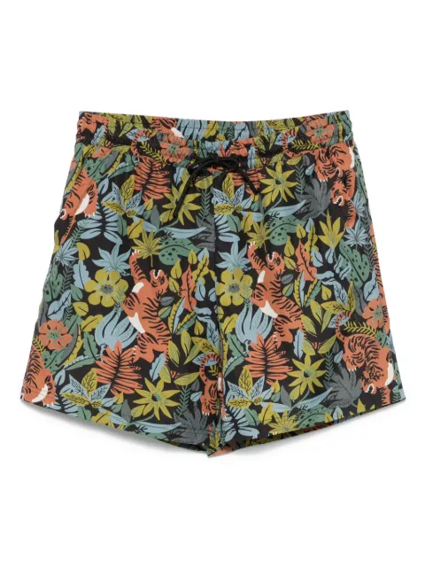 A.P.C. shorts de playa con jungla estampada