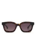 Peter & May Walk Velveteen tortoiseshell square-frame sunglasses - Brown