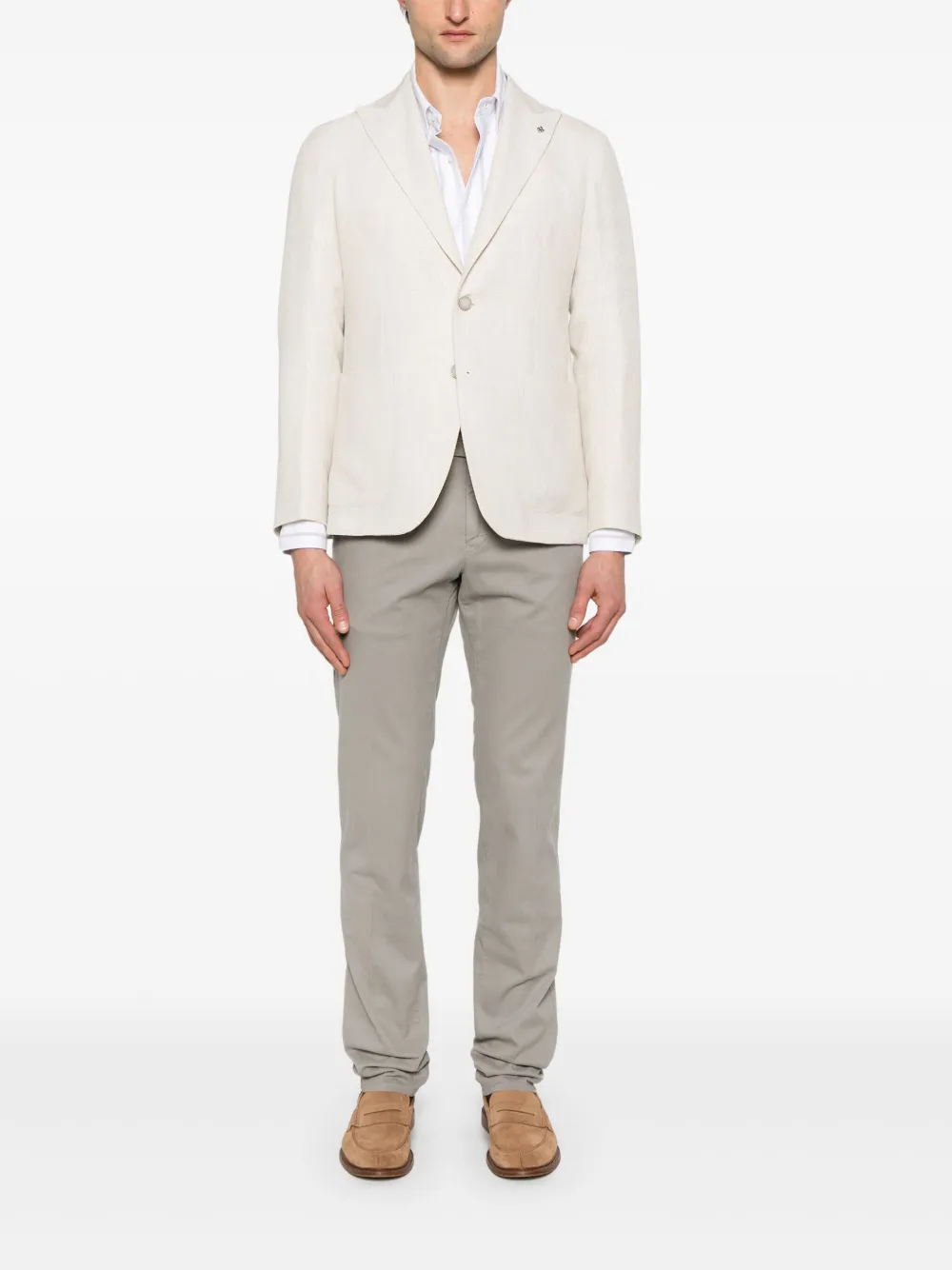 Tagliatore Blazer met enkele rij knopen - Beige