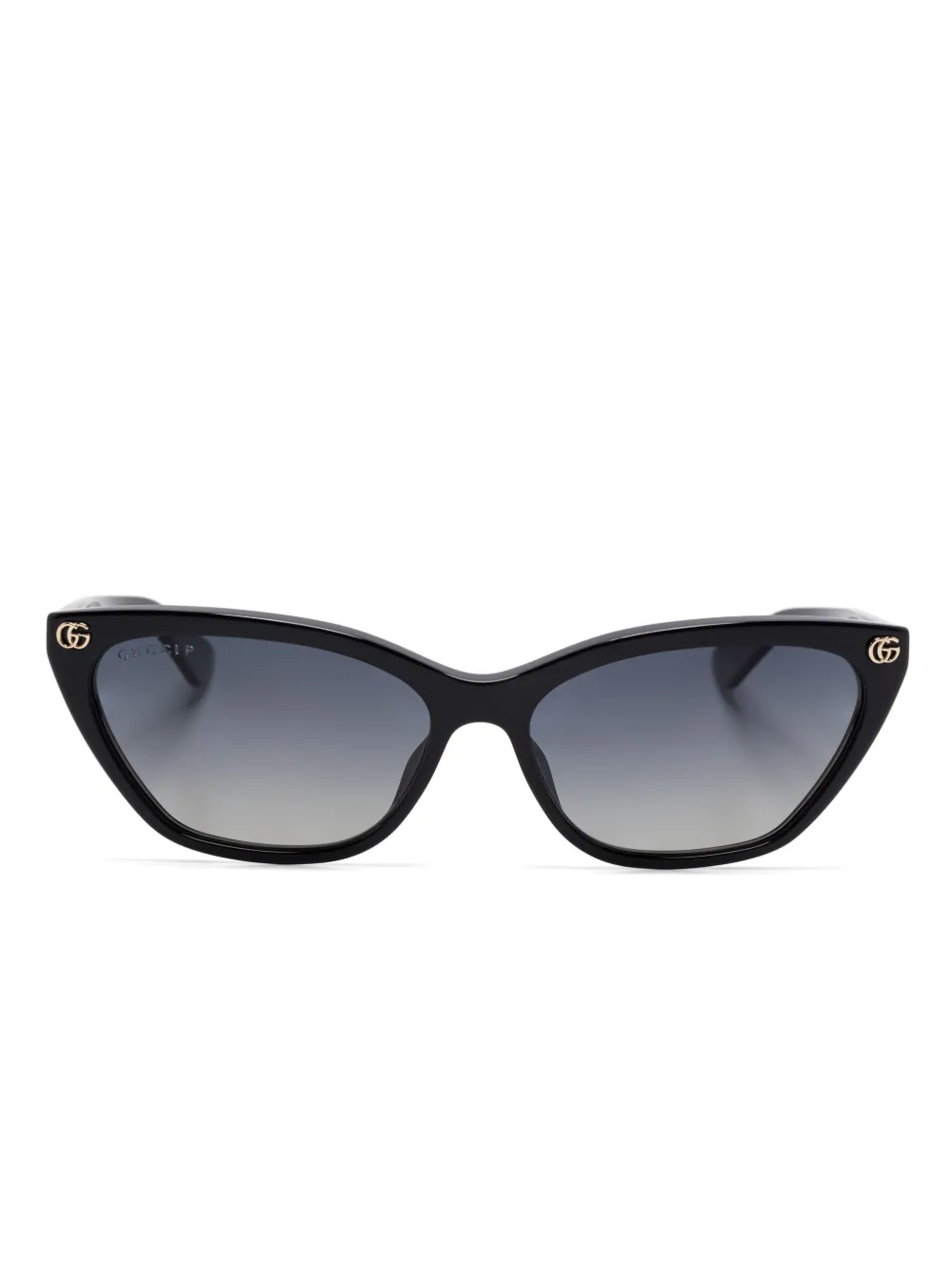 Gucci Eyewear Zonnebril met cat-eye montuur Zwart
