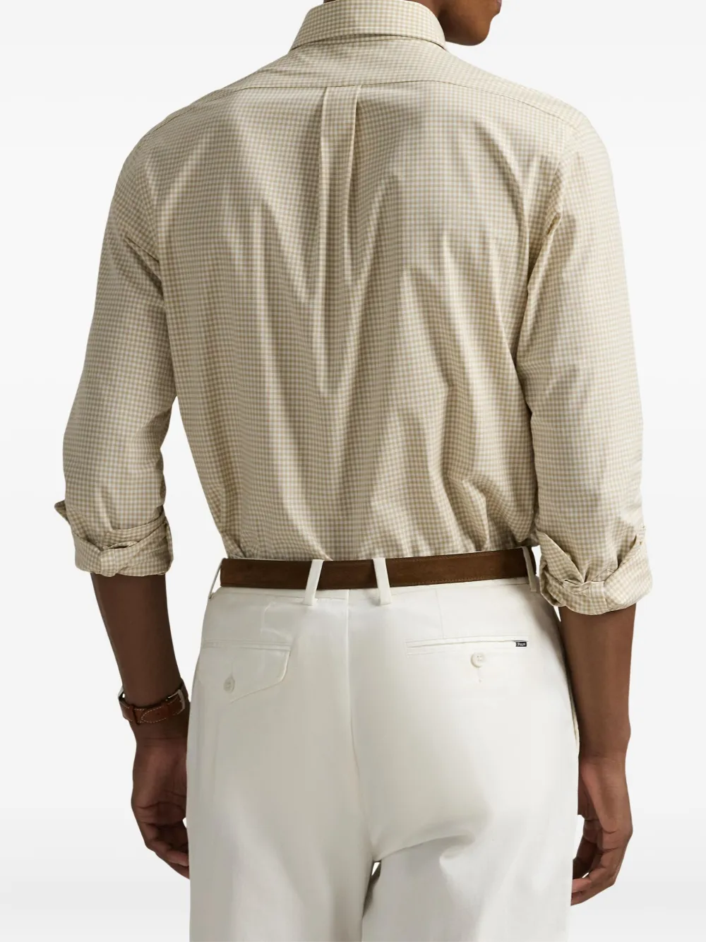 Polo Ralph Lauren Overhemd met gingham ruit Beige
