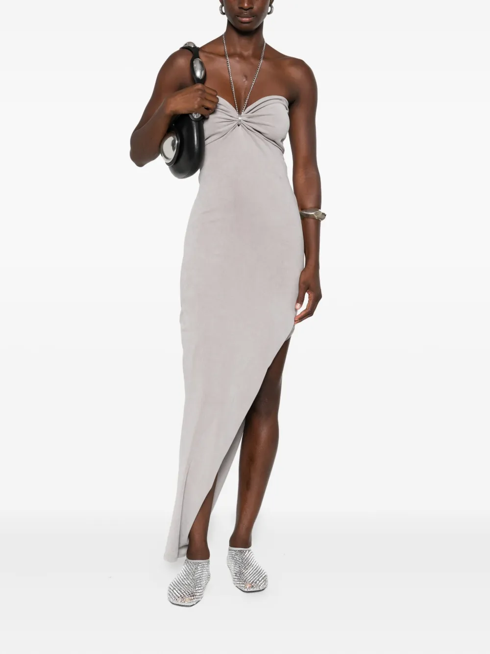 Alexander Wang asymmetric mini dress - Grijs