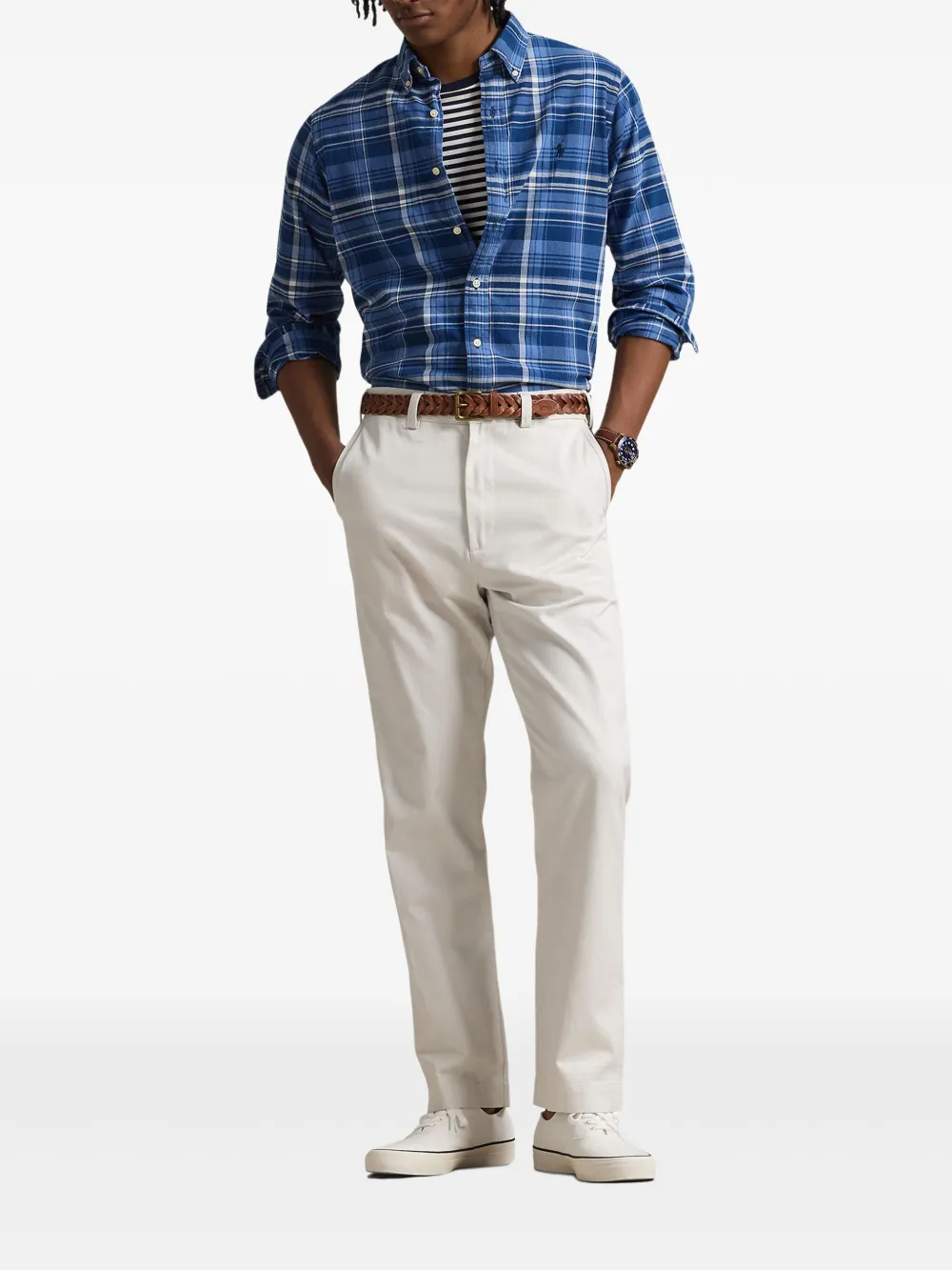 Polo Ralph Lauren Geruit overhemd Blauw