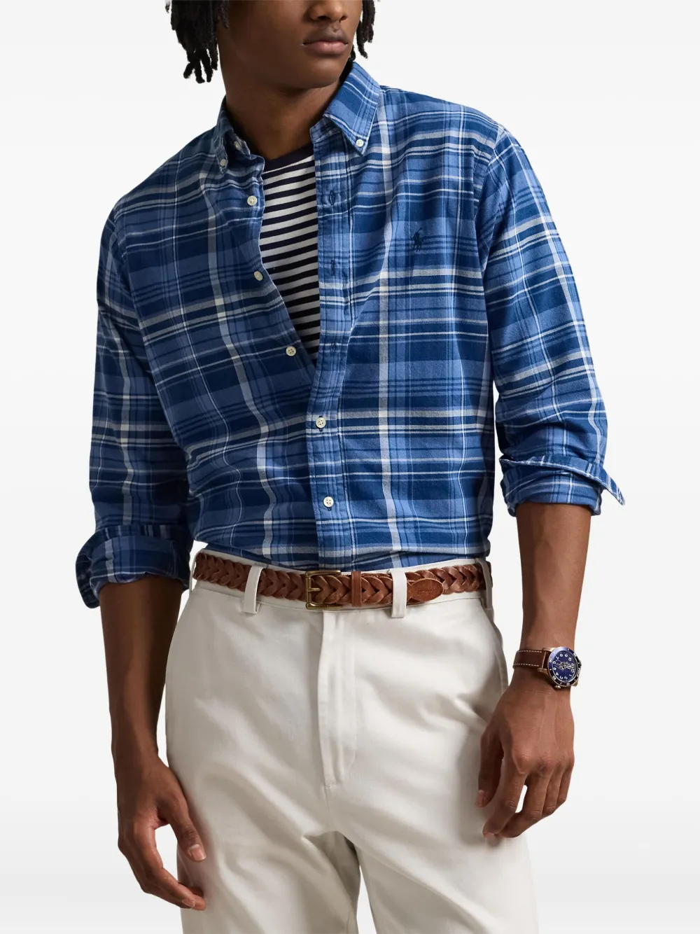 Polo Ralph Lauren Geruit overhemd Blauw