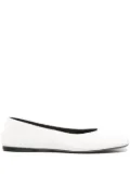 The Row Teo ballet flats - White