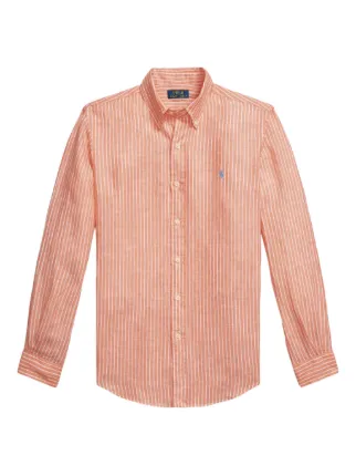 Polo Ralph Lauren ストライプ リネンシャツ | オレンジ | FARFETCH JP