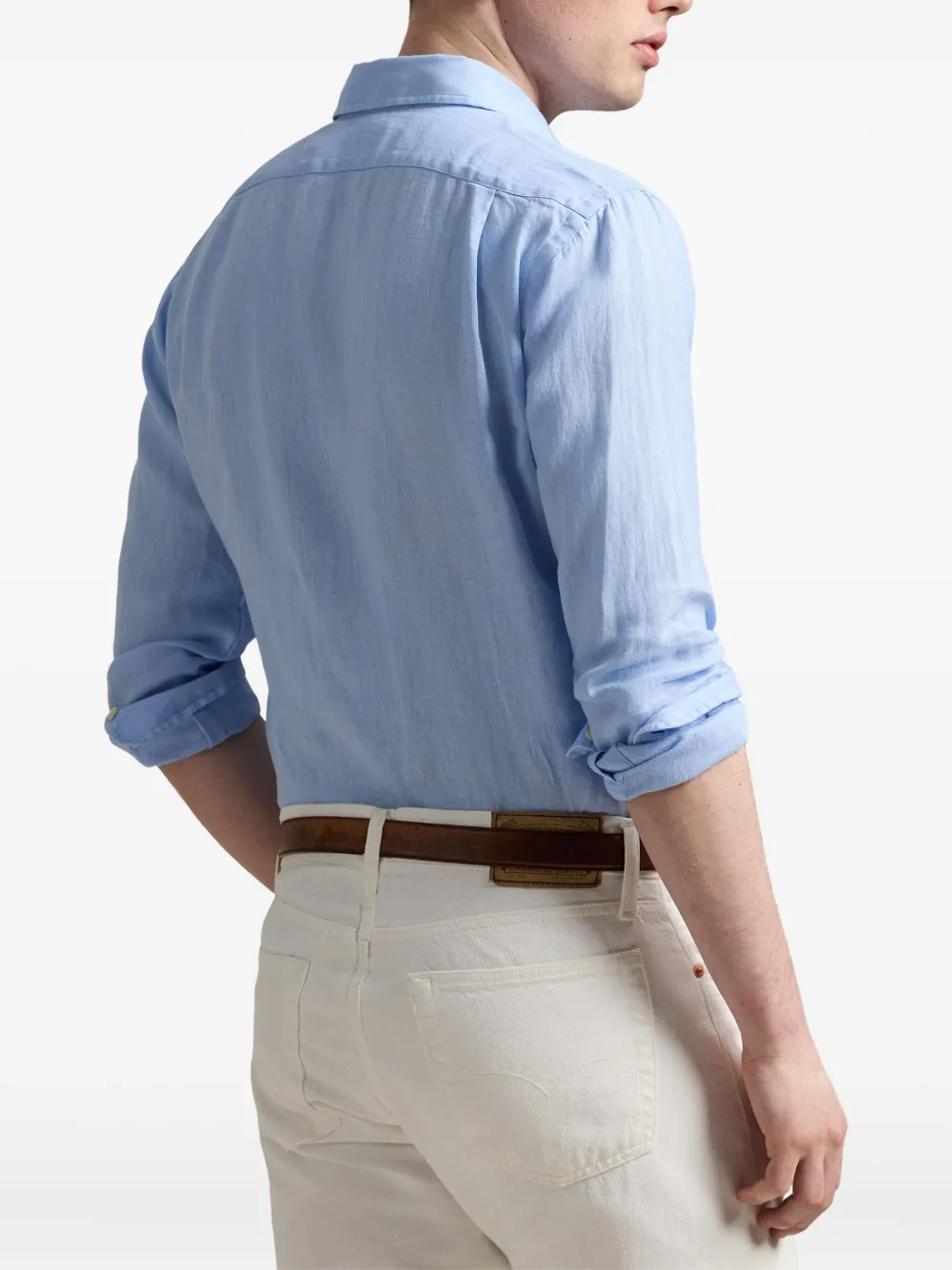 Polo Ralph Lauren Linnen overhemd Blauw